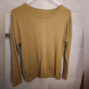 Fair Indigo organic cotton drop shoulder long sleeve tee